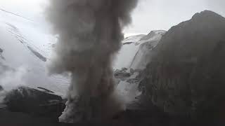 Copahue Volcano Crater 8142018  10007211 [upl. by Idnis]