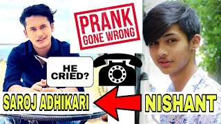 Saroj Adhikari got pranked  Call prank to Cartoonz Crews Saroj Adhikari [upl. by Allisan]