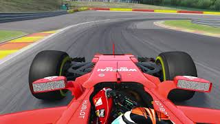 Assetto Corsa  Ferrari 70 Anniversary DLC  SF70H OnBoard in Spa [upl. by Nauqyaj]