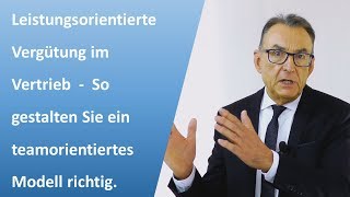 Leistungsorientierte Vergütung im Vertrieb  So gestalten Sie ein teamorientiertes Modell [upl. by Jezabel]