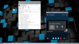 Utiliser Skype entrepriseAppel vocal et vidéo [upl. by Parlin]