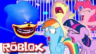 My Little Pony ESCAPE SONIC TAPES PRISON in Roblox [upl. by Narbig511]