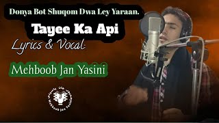 Burushaski song 2022 l Mehboob Jan Yasini l Tayee Ka Api [upl. by Friedland]