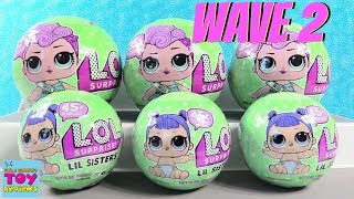 NEW LOL Surprise Wave 2 Series 2 Tots Lil Sisters Toy Opening Review  PSToyReviews [upl. by Atterys809]