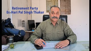 Retirement Party  Er Hari Pal Singh Thakur Sub Divisional Officer City Samrala PSPCL [upl. by Nahsrad]