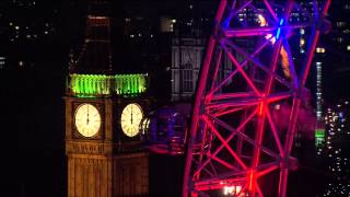 2015 New Year  Big Ben Chimes Midnight [upl. by Nnail]