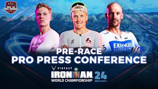 PreRace Pro Press Conference  2024 VinFast IRONMAN World Championship Kona Mens Edition [upl. by Sproul]