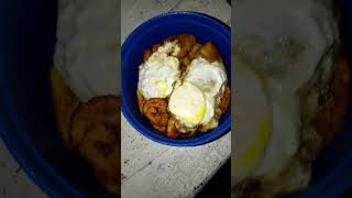 comidasmanny2024The Ultimate Fried Banana amp Egg Experience [upl. by Oinotnanauj]