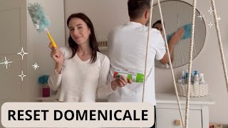 VLOG PULIZIE 🏠RESET DOMENICALE disinfettiamo tutto  Natalia Liberati [upl. by Raab129]