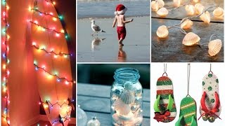 Beach Christmas Crafts Ideas  Coastal Christmas Decor [upl. by Hellman45]