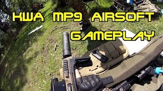 KWA KMP9 GBB Airsoft Gameplay Scopecam [upl. by Ayetal340]