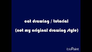 Cat tutorial  cat drawing [upl. by Hazaki]