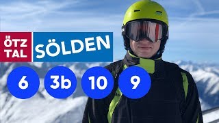 Ski Sölden • Blue 6 3b 10 9 • 5km long 4K [upl. by Bess]