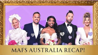 MAFS AUSTRALIA RECAP  FIRST COMMITMENT CEREMONY EP 9 marriedatfirstsightaustralia mafs [upl. by Arej920]