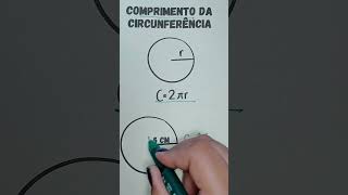 👩🏻‍🏫📚🤯 Comprimento da circunferência matematica dicasdematematica enem matemática [upl. by Salangia]