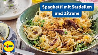 Spaghetti mit Sardellen 🍝 schnellesmittagessen [upl. by Nairrad250]