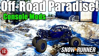 SnowRunner MUST HAVE CONSOLE MODS Custom Crawler amp Beautiful MAP XboxPS4PS5 [upl. by Quin]