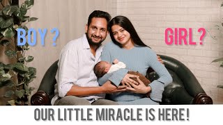 OUR LITTLE MIRACLE IS HERE  GENDER REVEAL  WE ARE BLESSED WITH A BABY BOY 🧿🩵 [upl. by Alejandrina]