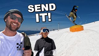 Sending It BIG at Summer Snowboard Camp [upl. by Rand]