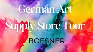 GermanMunich Art Supply Store Tour  Boesner [upl. by Mailliwnhoj]