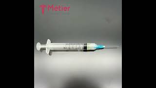 Metier Medical Safety Retractable Syringe  Safety Syringe  Luer Lock [upl. by Dorrehs]