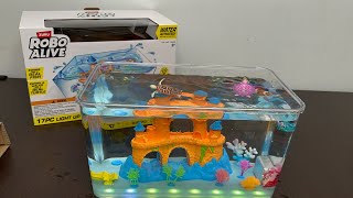 Zuru Robo Alive Aquarium Set Toys Unboxing amp Review [upl. by Hew]