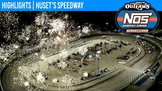 World of Outlaws NOS Energy Drink Sprint Cars at Huset’s Speedway June 22 2021  HIGHLIGHTS [upl. by Curkell]