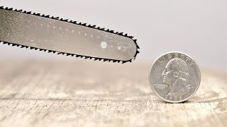 Testing The Worlds Smallest Chainsaw [upl. by Aiek164]