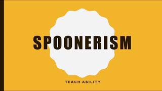 Spoonerism simplified With Examples [upl. by Eynenihc479]