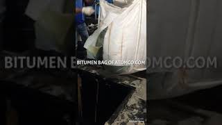 How discharge bitumen 6070 80100 from jumbo bag the best way to keep bitumen price low [upl. by Naid]