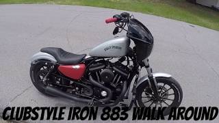 Custom Clubstyle Iron 883 walk around and start up 1080p [upl. by Reina]