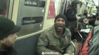 Crazed Racist Verbally Assaults Train Passengers [upl. by Ellicott454]