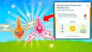 HOW TO GET SHINY ROTOM IN POKEMON GO Unlock FREE Research  Ghost in the Machine [upl. by Balkin858]