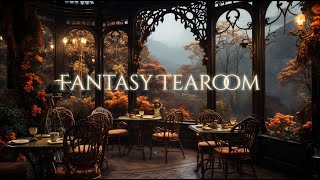 Fantasy Tearoom Ambience and Music  peaceful late autumn afternoon with tea and a book [upl. by Eluk]