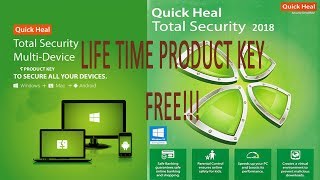 Quick Heal Total Security 2018 Lifetime Activation key [upl. by Afinom554]