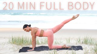 20 MIN FULL BODY WORKOUT  Intermediate Pilates No Equipment [upl. by Anytsirhc538]