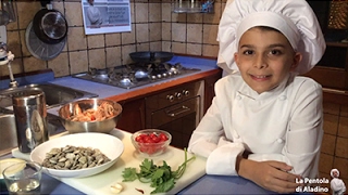 Pasta fresca gamberi e vongole  special guest Kidchef Gabbo [upl. by Kubetz]