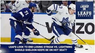 Sheldon Keefe shakes up lines as Toronto Maple Leafs look to end losing streak against Lightning [upl. by Anivlek122]