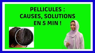 PELLICULES Cheveux  causes et comment sen débaraser  Conseils en 5 min [upl. by Mehelhteb]