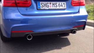 2x1 Tailpipe Sports Exhaust made by insidePerformance  here BMW 316i F30  PerformanceStyle [upl. by Rech946]