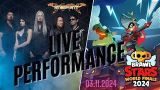 Exclusive DragonForce Live Performance of A Draco Tale at Brawl Stars World Finals [upl. by Lraed]