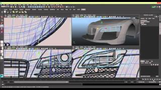 Modelling a Car in Maya Series 1 P26 Head Light P1 [upl. by Inilahs]