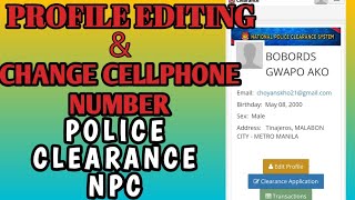 NATIONAL POLICE CLEARANCE NPC PAANO MAG UPDATEPAANO MAG PALIT NG CELLPHONE NUMBER SA NPC [upl. by Telimay]