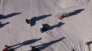 Sauze dOulx 22nd Jan 23 skiing Landscapes from drone [upl. by Vogel]