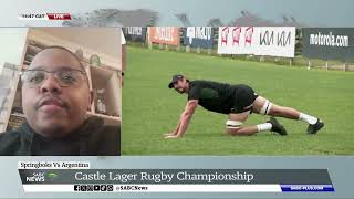 Springboks vs Argentina  Castle Lager Rugby Championship Khanyiso Tshwaku weighs in [upl. by Cad]