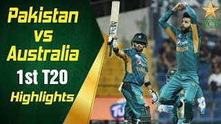 Pakistan Vs Australia 2018  1st T20I  Highlights  PCB [upl. by Atirahs]