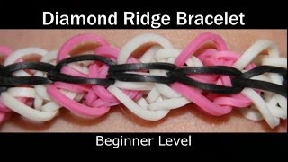 Rainbow Loom® Diamond Ridge Bracelet [upl. by Lerred]