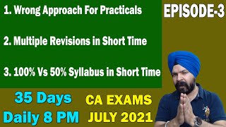 Powerful Study Tips amp Motivation  DAY3  CA Exams July 2021  Taranjit Singh [upl. by Roxi]