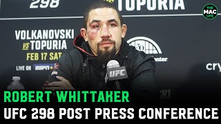 Robert Whittaker talks Paulo Costa win quotI look like this every fightquot [upl. by Debbra]