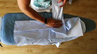 Tuto  Comment plier sa chemise avant de la ranger dans sa valise [upl. by Rednasyl]